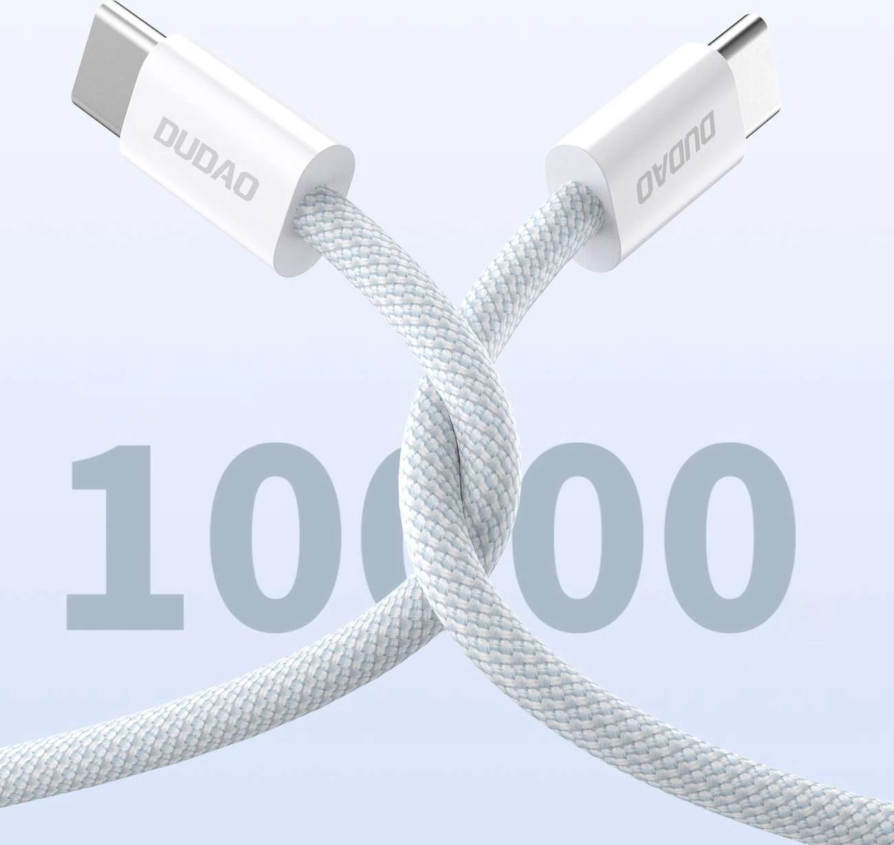 Kabllo USB-C në USB-C Dudao L6C, 1m, 30W, Blu e çelët