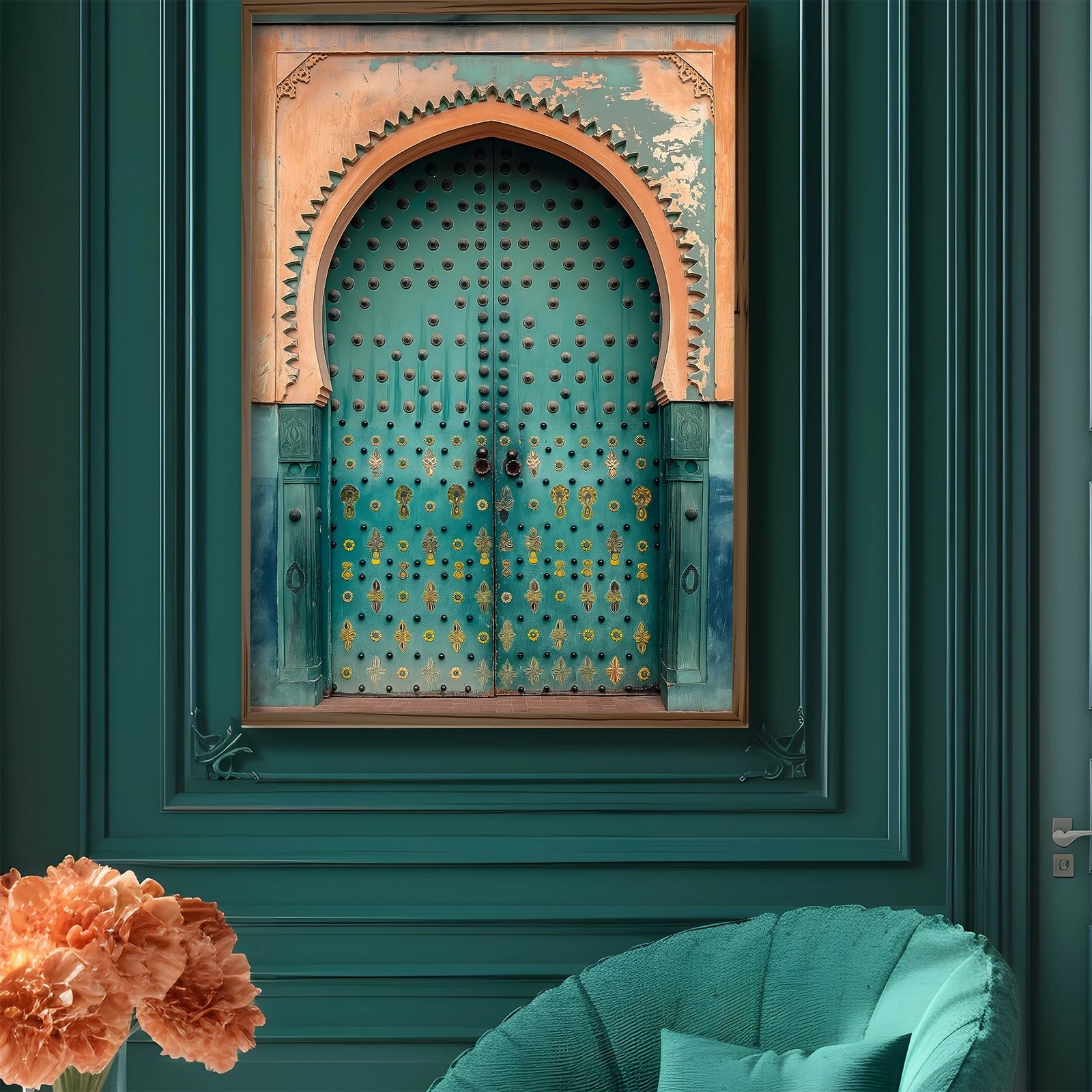 Pikturë dekorative me kornizë MDF, shumëngjyrëshe, GE125-L