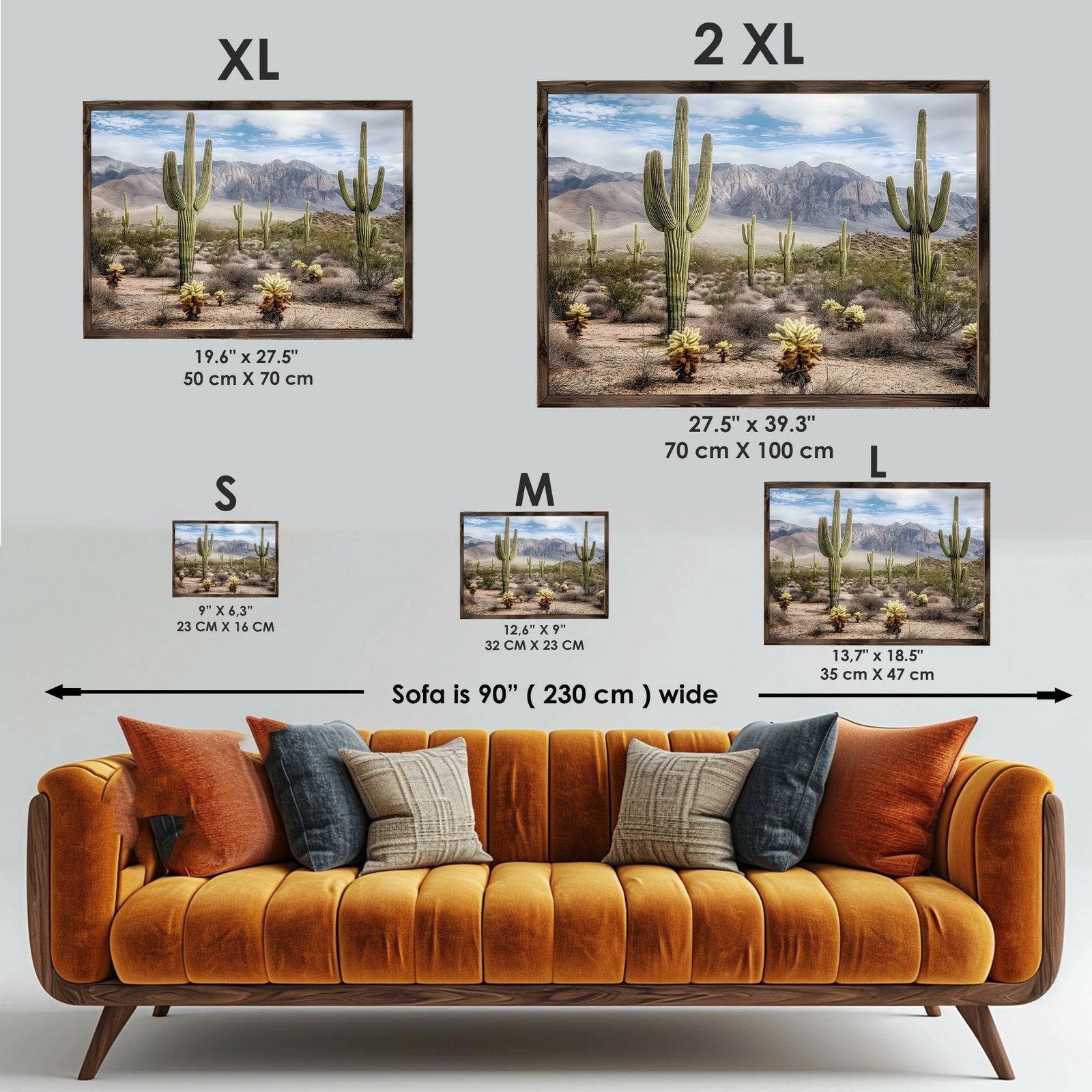 Pikturë dekorative me kornizë MDF, Wallity, GE184-L, shumëngjyrëshe