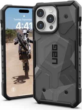 Mbështjellës UAG Pathfinder MagSafe për iPhone 15 Pro Max, camo gri