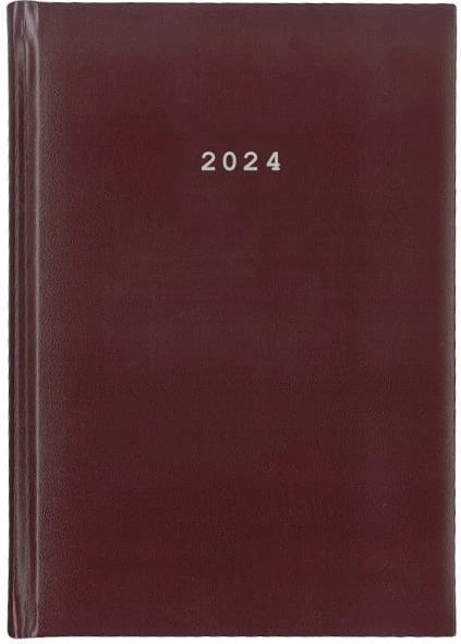 Kalendar ditor NEXT 2024, 17x25cm, Burgundi