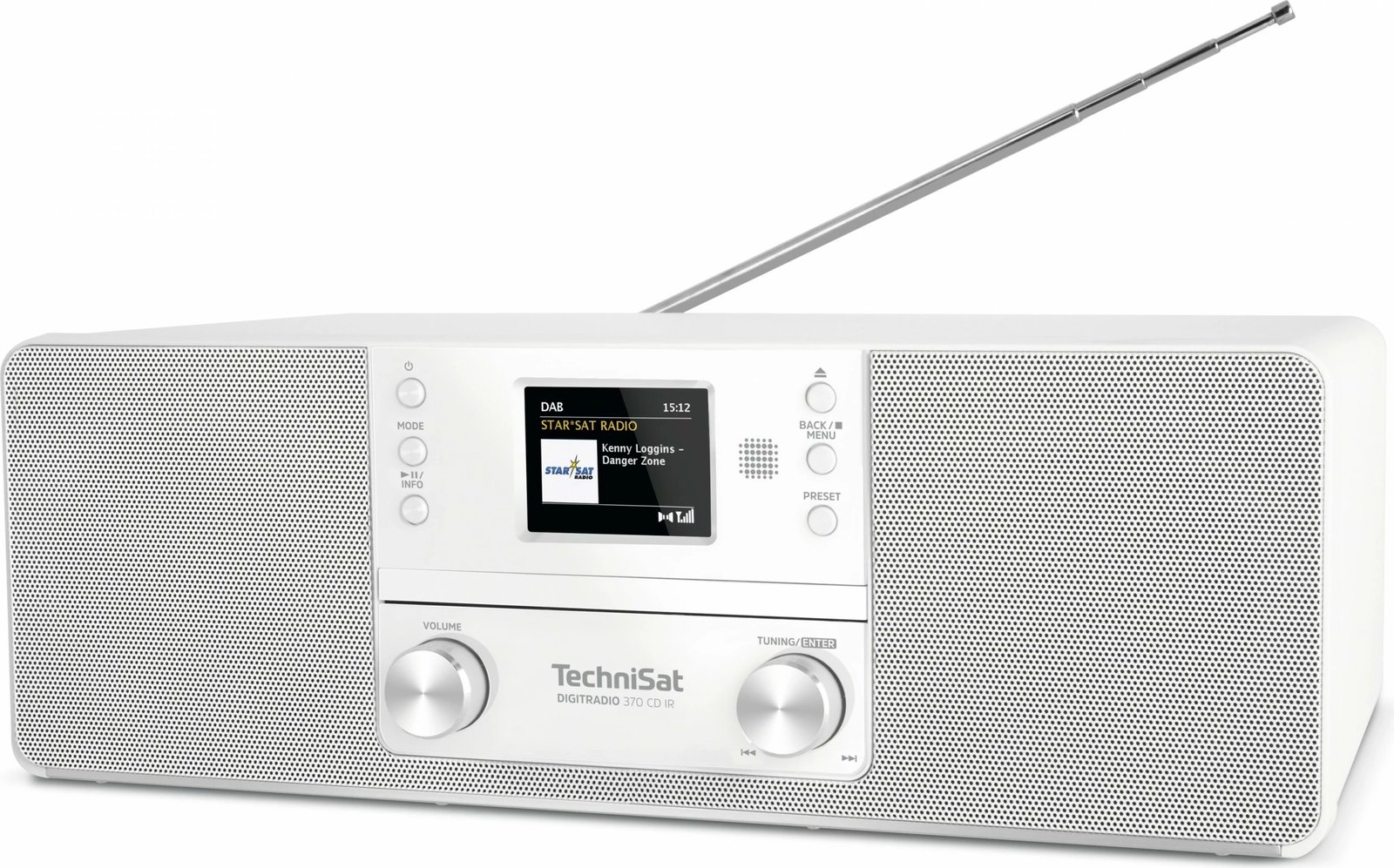 Radio TechniSat DigitRadio 370 CD IR, bardhë