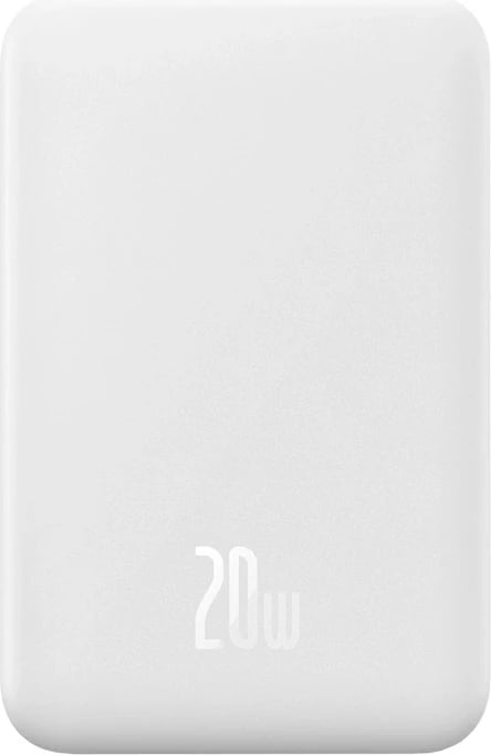 Powerbank Baseus Magnetic Mini 20000mAh, USB-C 20W, MagSafe, e bardhë