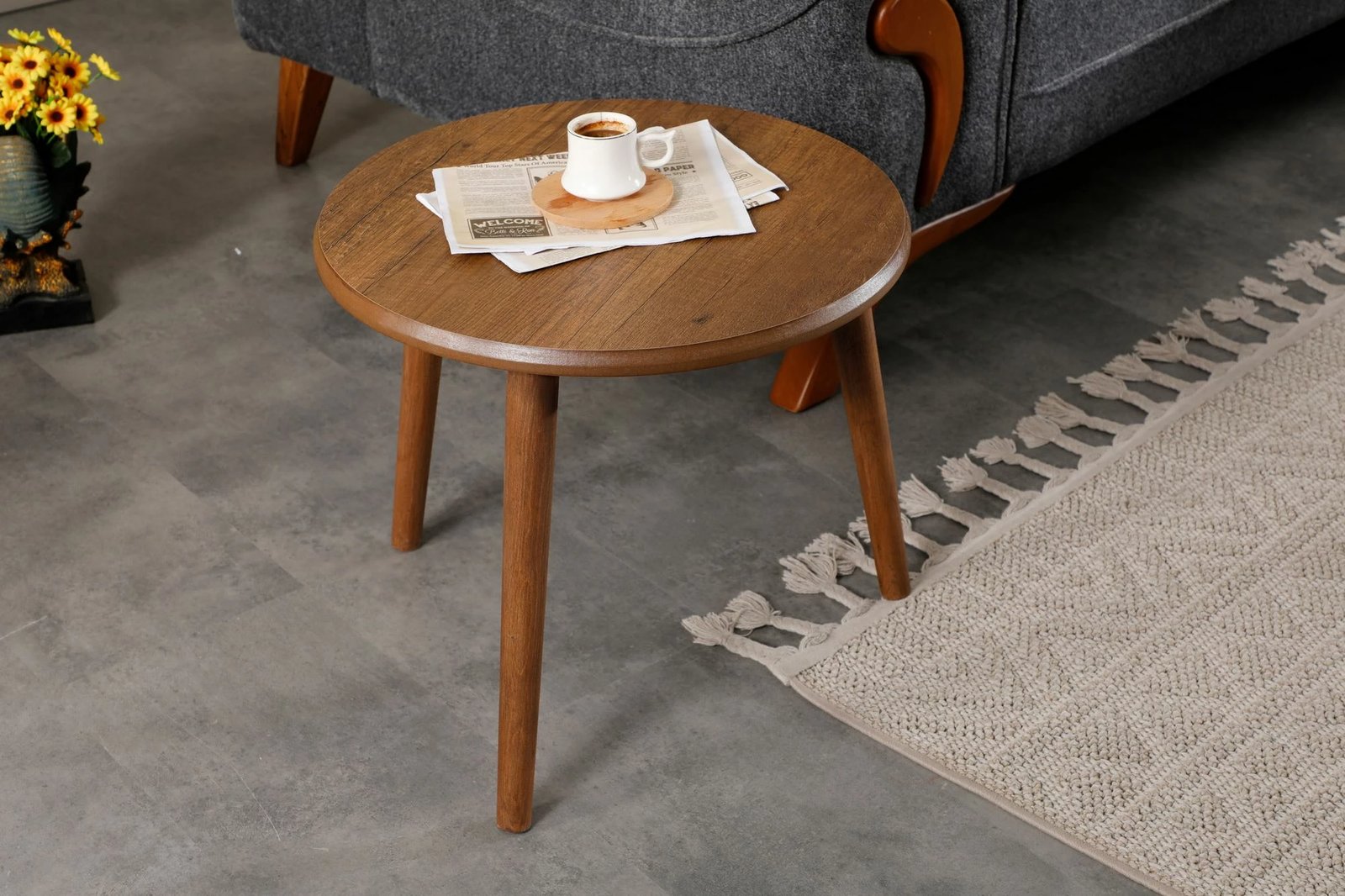 Set tavolinash kafeje Skye Decor, Marlo, ngjyrë arre