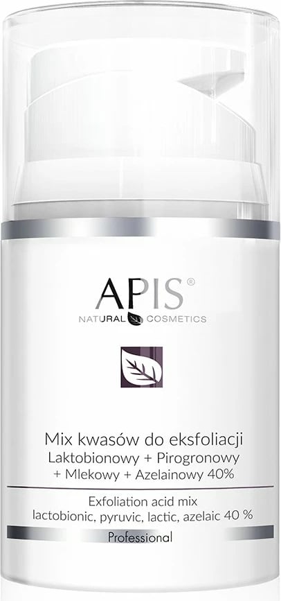 Acid eksfoliues për fytyrë APIS Lactobionic + Pyruvic + Lactic + Azelaic 40% për femra, 50ml