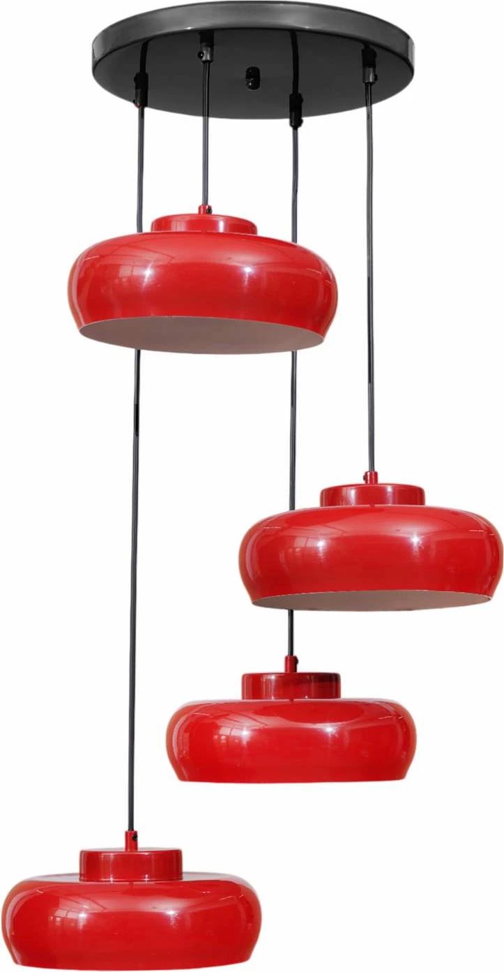 Llambë tavani Opviq, e kuqe dhe e zezë, 9029-4