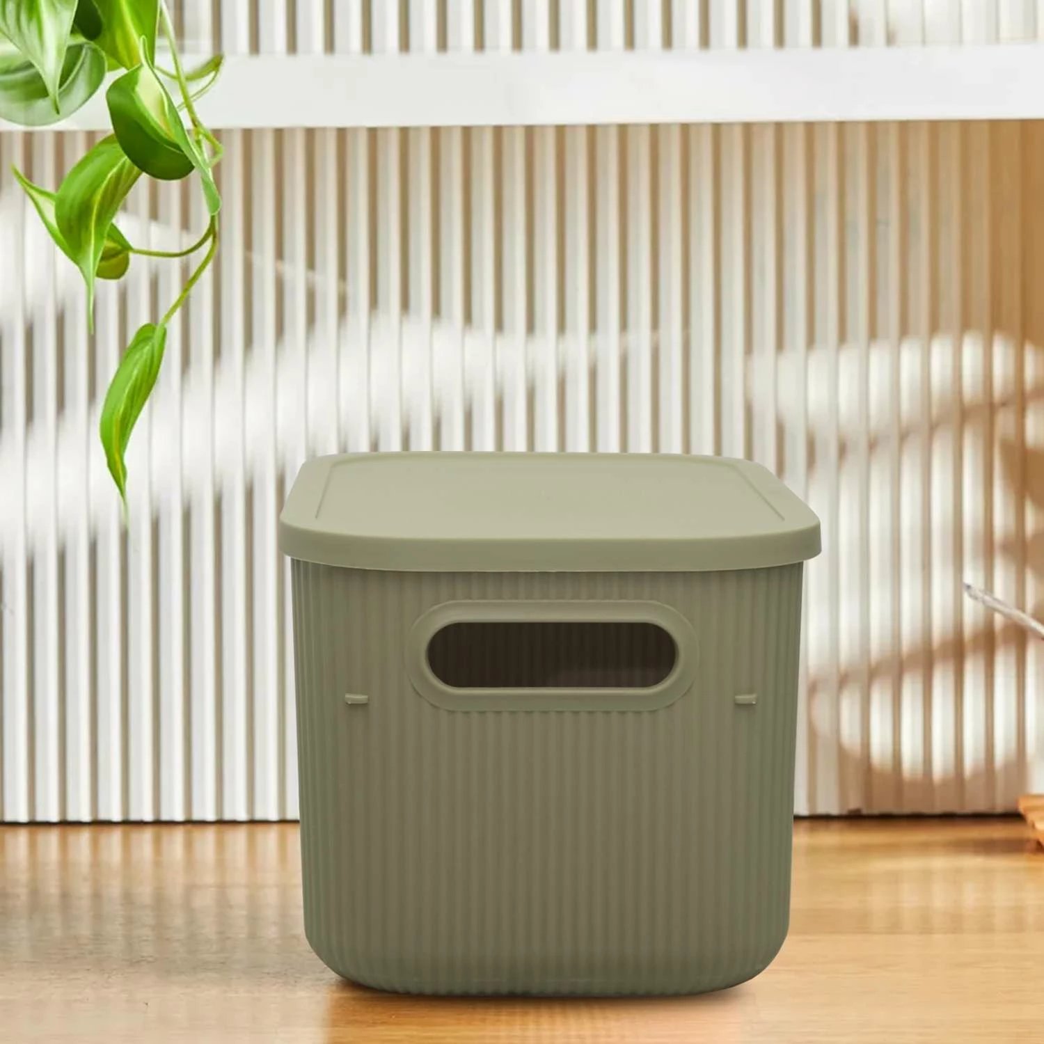 Kuti plastike për organizim, ngjyrë e gjelbër e çelët, Evila Originals, 241782, 6.2L