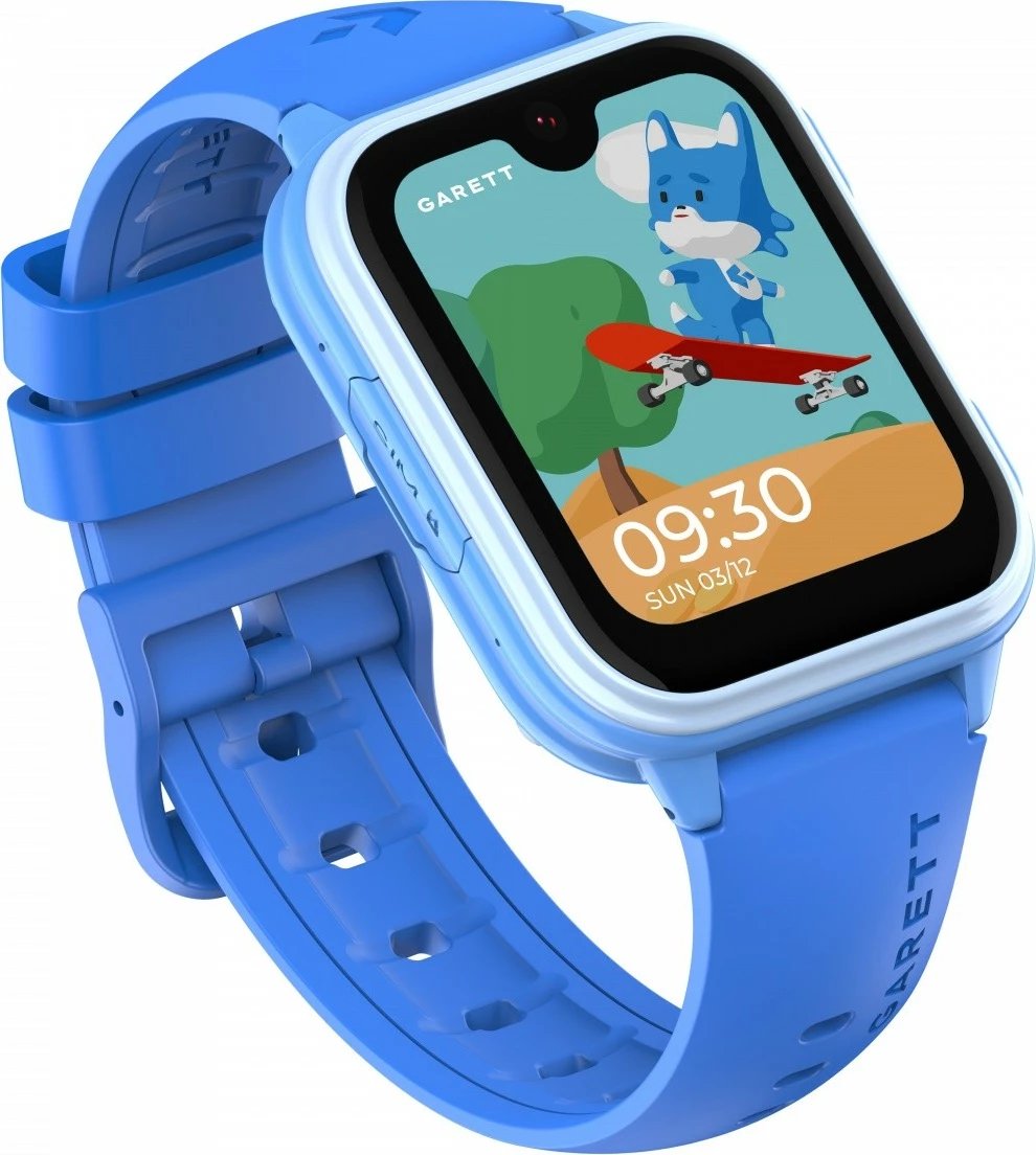 Smartwatch, Garett Kids Vibe 4G, 1.78'' AMOLED 368x448, 4G nanoSIM, IP67, kamera, blue
