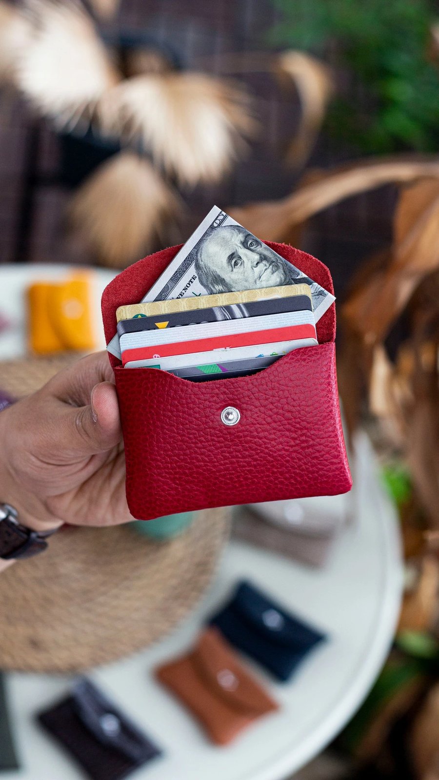 Mbajtëse kartelash Zoozie Bags, e kuqe, Murcia