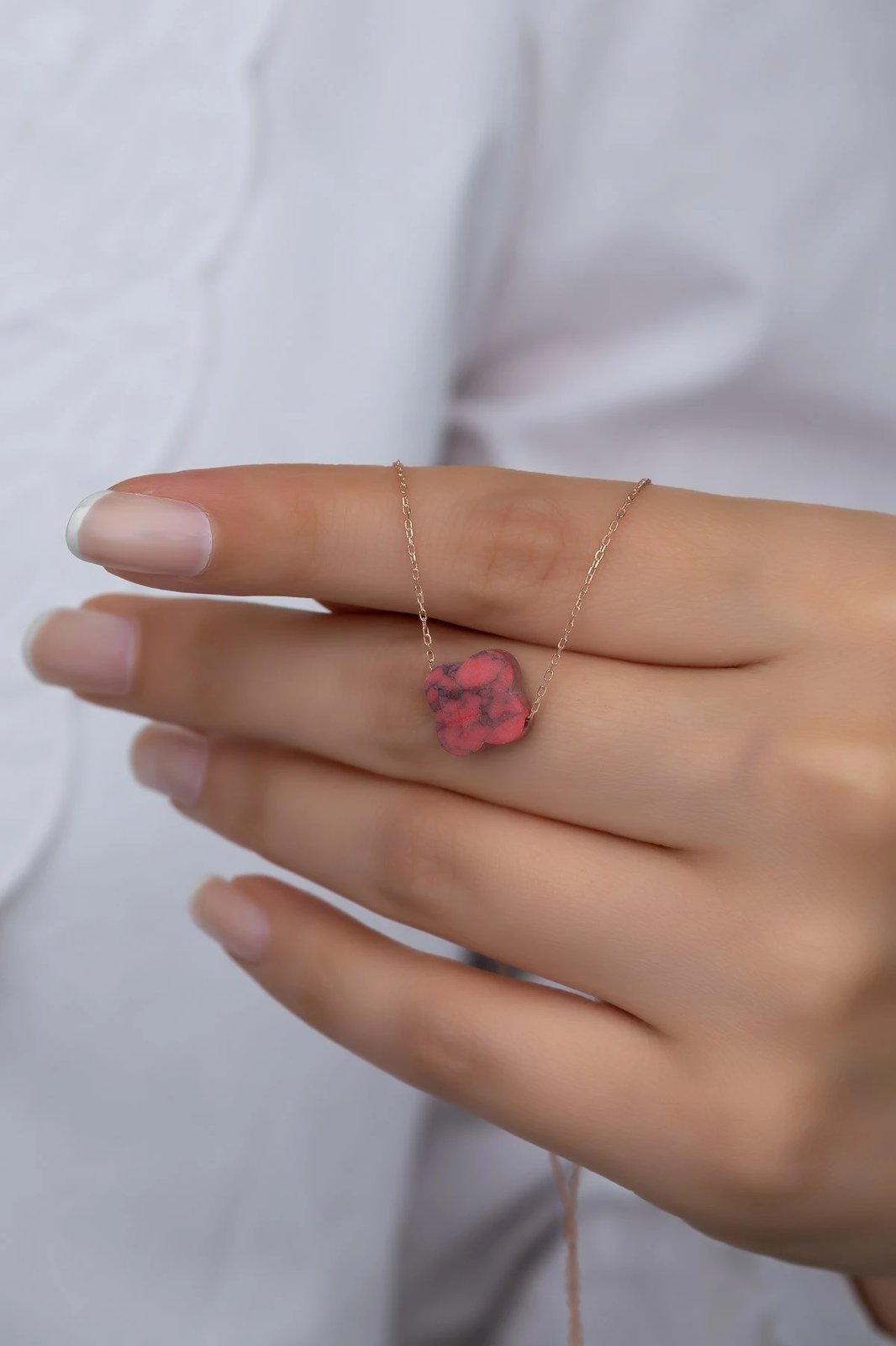 Qafore argjendi, ngjyrë rozë ari dhe e kuqe, Jumeon, NRZ99318