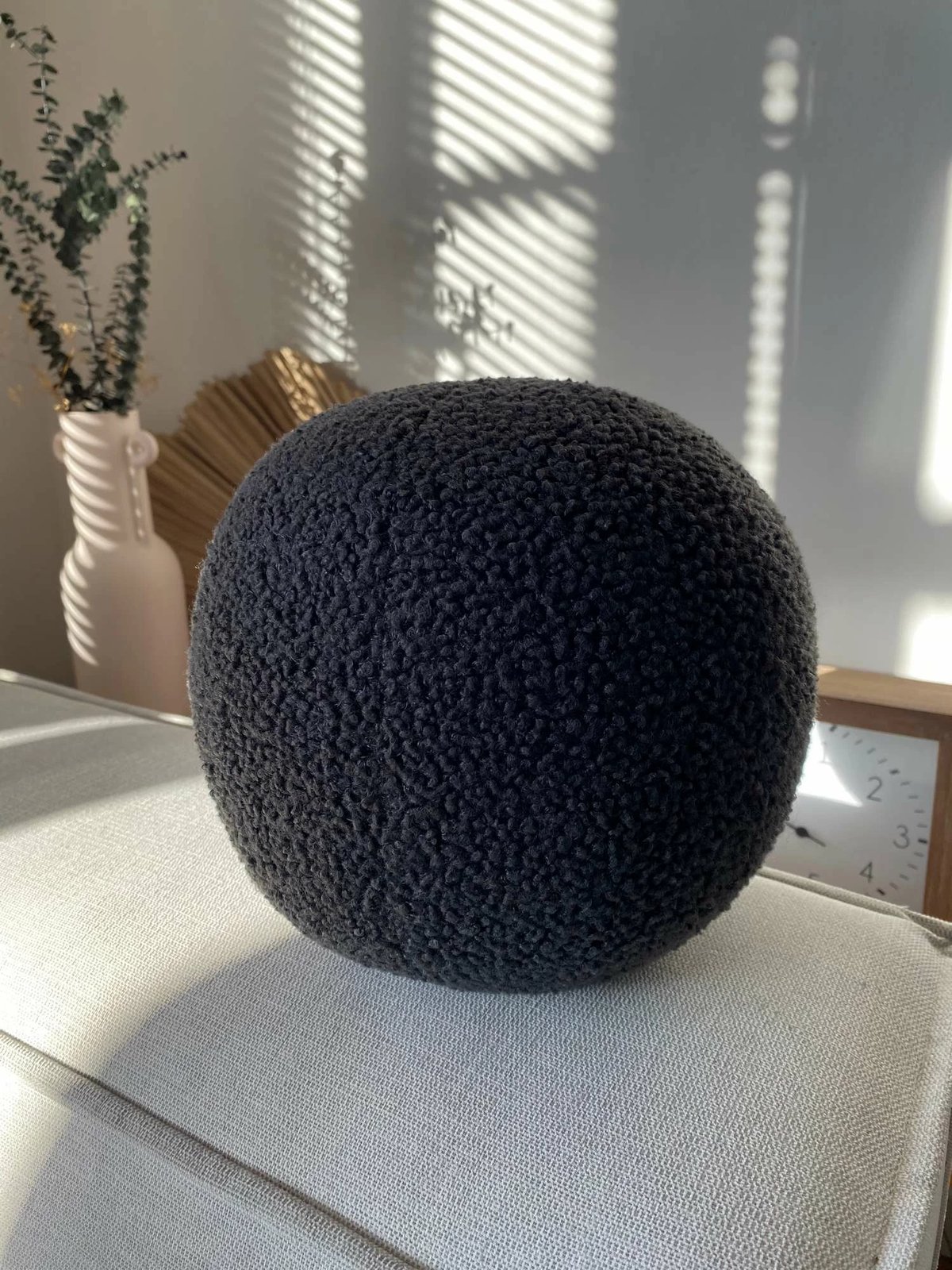 Jastëk dekorativ Teddy Top 25, ngjyrë antracit