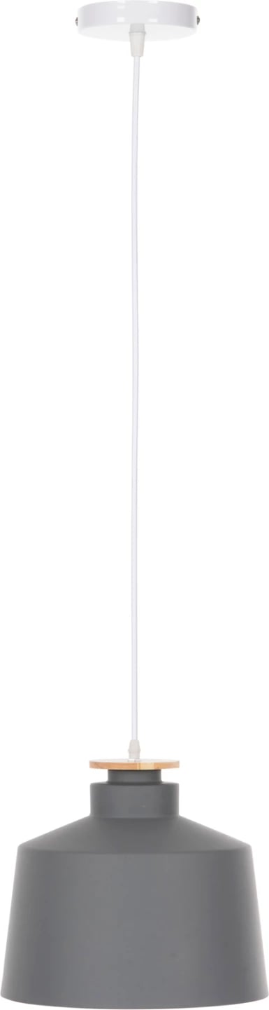 Llambë varëse tavani, kapak alumini gri, kabllo e bardhë, FH4158.03, Φ30x123.5H cm Llambë varëse tavani, kapak alumini gri, kabllo e bardhë, FH4158.03, Φ30x123.5H cm