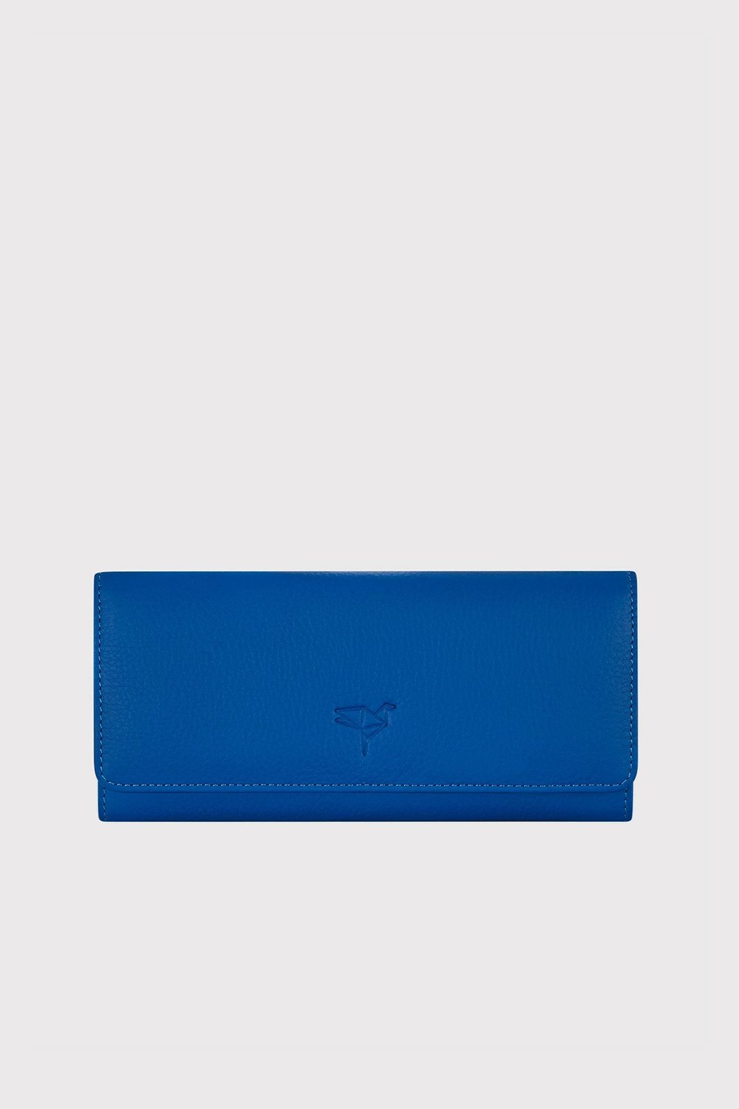 Portofol për gra, ngjyrë sax blue, Zoozie Bags, lëkurë natyrale