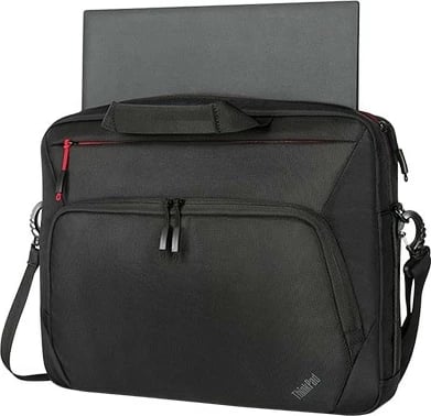 Mbështjellës Lenovo Essential Plus Topload 15.6 inç, i zi, me rrip supi