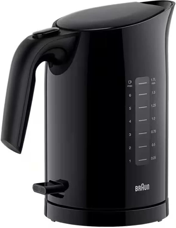Zierës uji elektrik, Braun, WK3100BK, 1.7 L 2200 W, plastikë, i zi