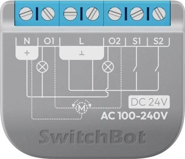 Switch smart SwitchBot Relay Switch 2PM, 2 kanale, WiFi/Bluetooth/Matter, purple