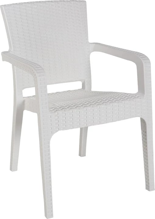 Tavolinë me karrige Icon-Halcyon, 5 copë, PP, ngjyrë e bardhë