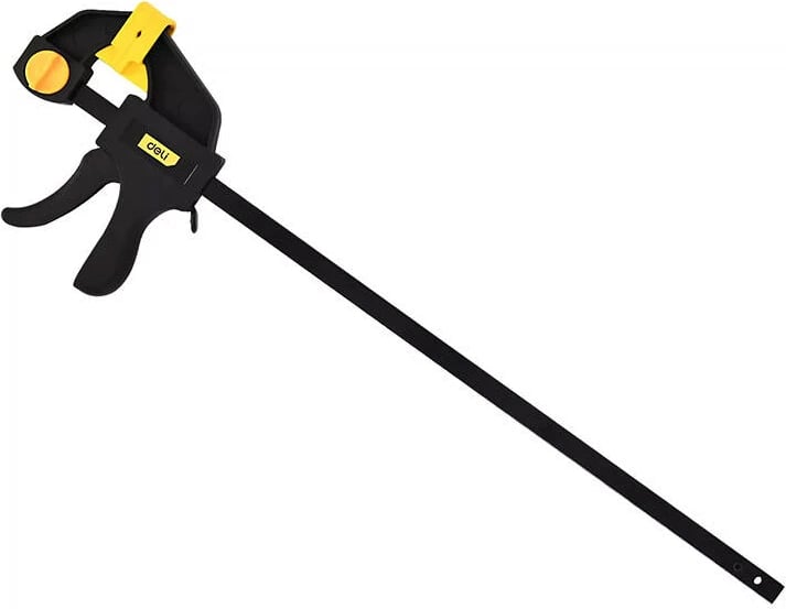 Kapëse shpejtë Deli Tools EDL110118, 18 inç, zezë/verdhë