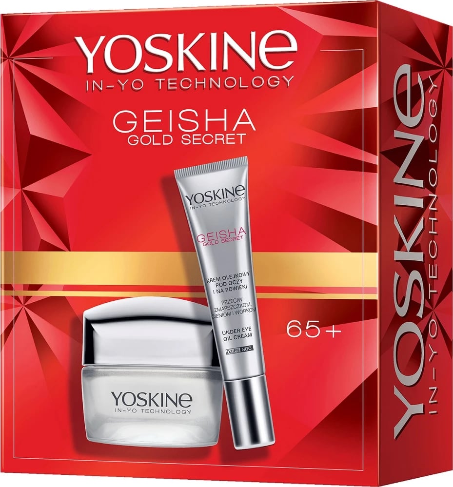 Set krem për fytyrë dhe sy për femra Yoskine Geisha Gold Secret 65+ 50ml + krem sysh 15ml, 2 copë