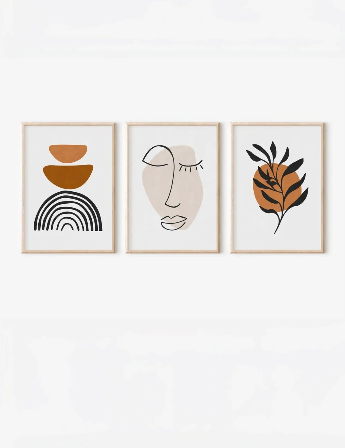 Pikturë dekorative me kornizë (3 copë), Wallity, 3Dartsohoset66