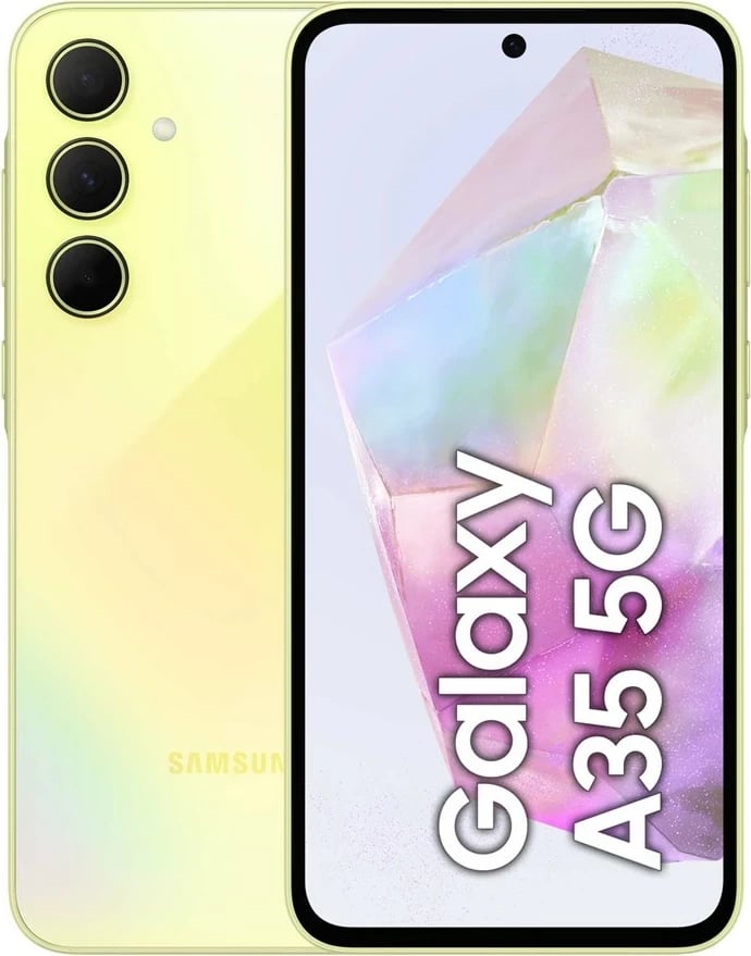 Celular Samsung Galaxy A35, 6.6", 6+128GB, DS, 5G, i verdhë