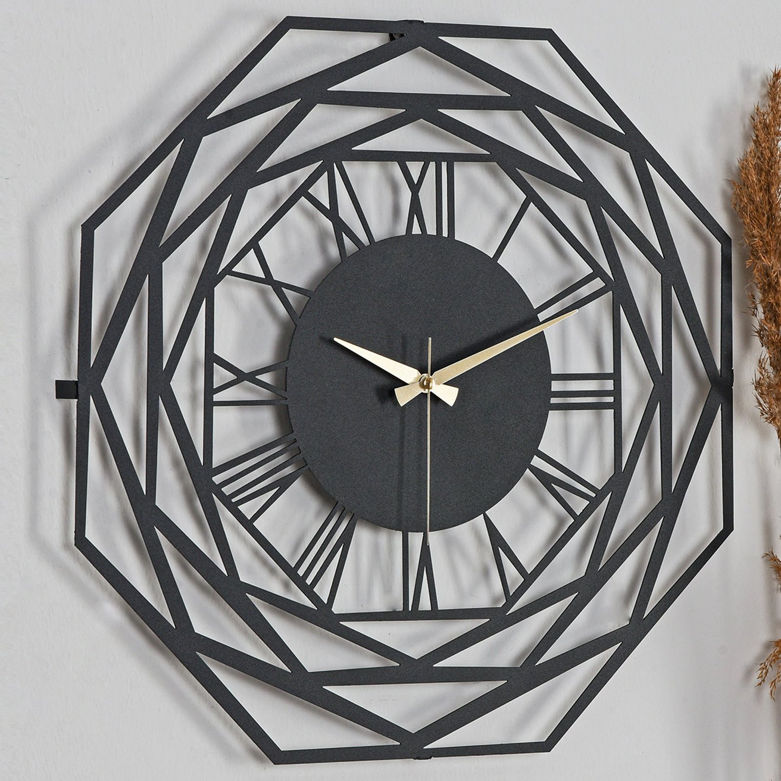 Orë muri dekorative metalike Wallity, Repido New, e zezë