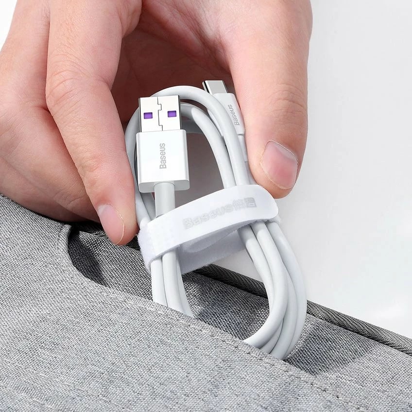 Kabllo karikimi dhe të dhënash Baseus Superior CATYS-01, USB në USB-C, 1m, 66W, e zezë