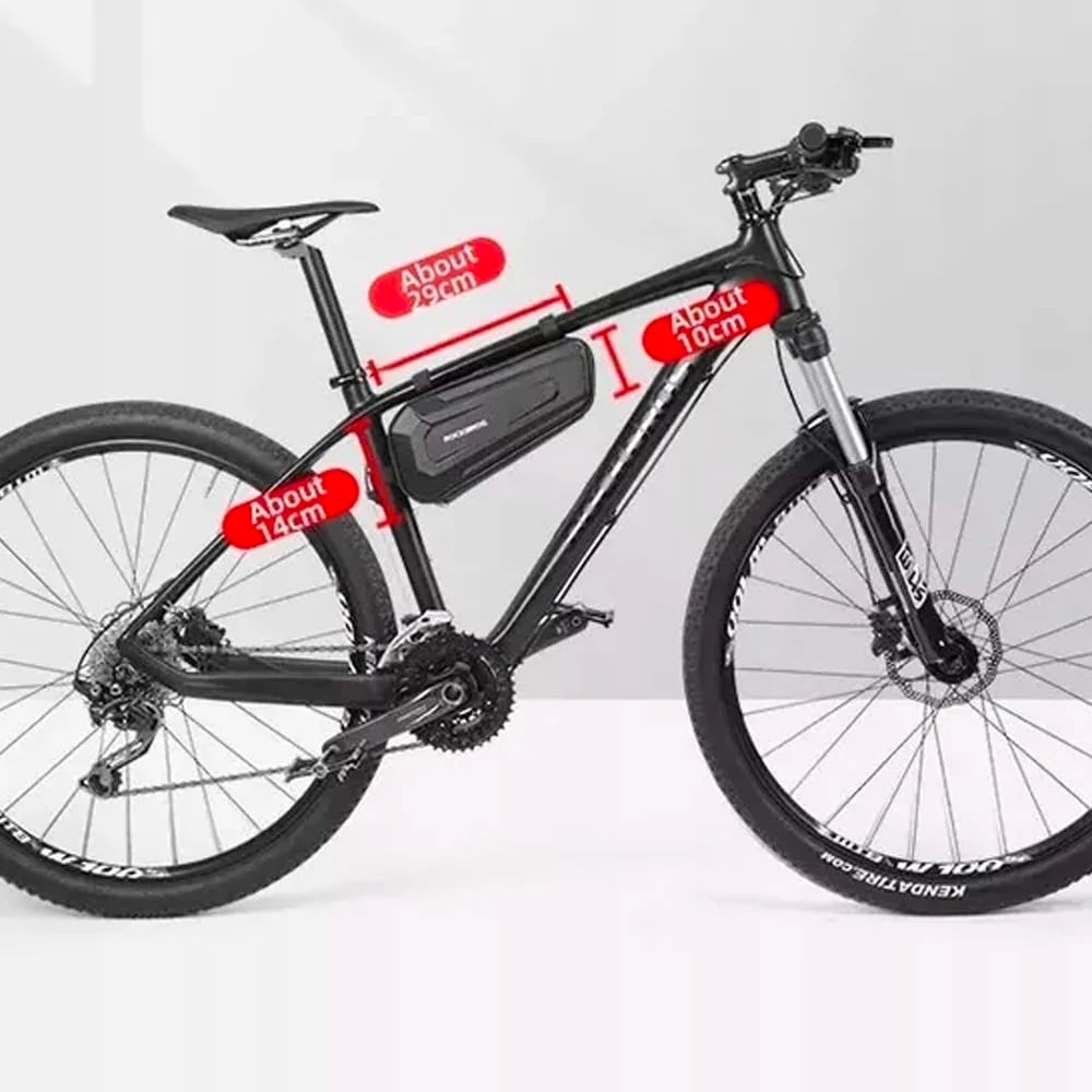 Çantë kornize për biçikletë Rockbros B67, 2.5L, najlon/TPU, e zezë