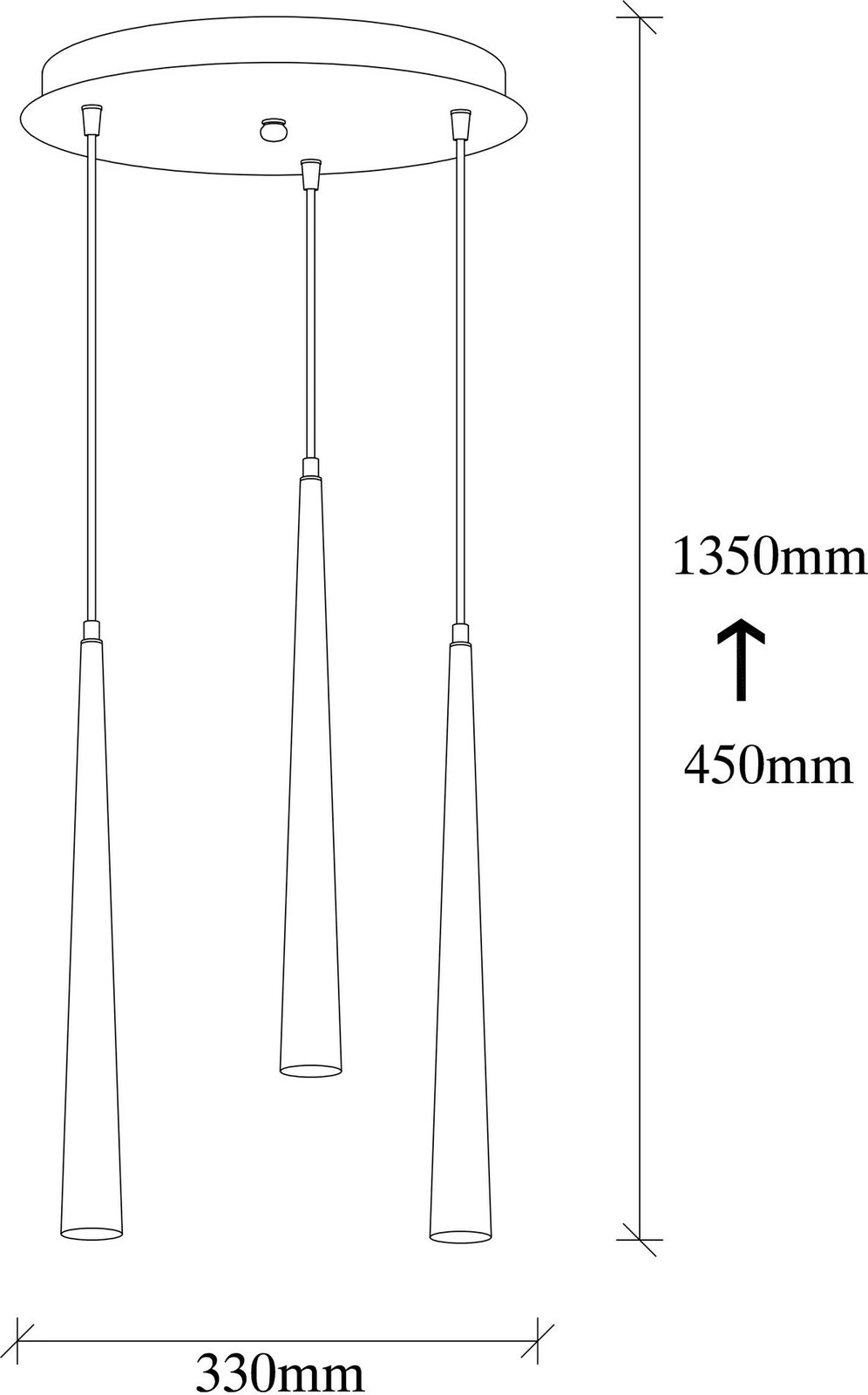 Llambë tavani moderne, ngjyrë e zezë, Opviq Uğur-6072