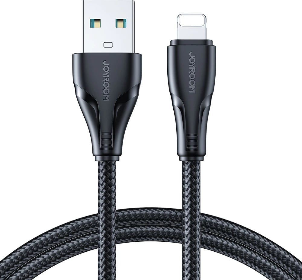 Kabllo Joyroom Surpass Series A11, USB-A në Lightning, 2m, 2.4A, e zezë