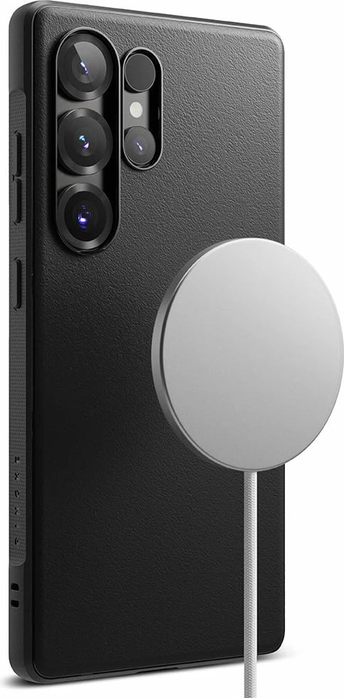 Mbështjellës Ringke Onyx MagSafe për Samsung Galaxy S25 Ultra, i zi