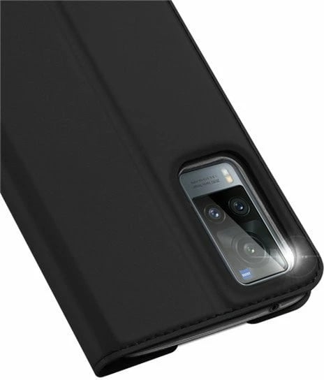 Mbështjellës Dux Ducis Skin Pro Bookcase për Vivo X60, i zi
