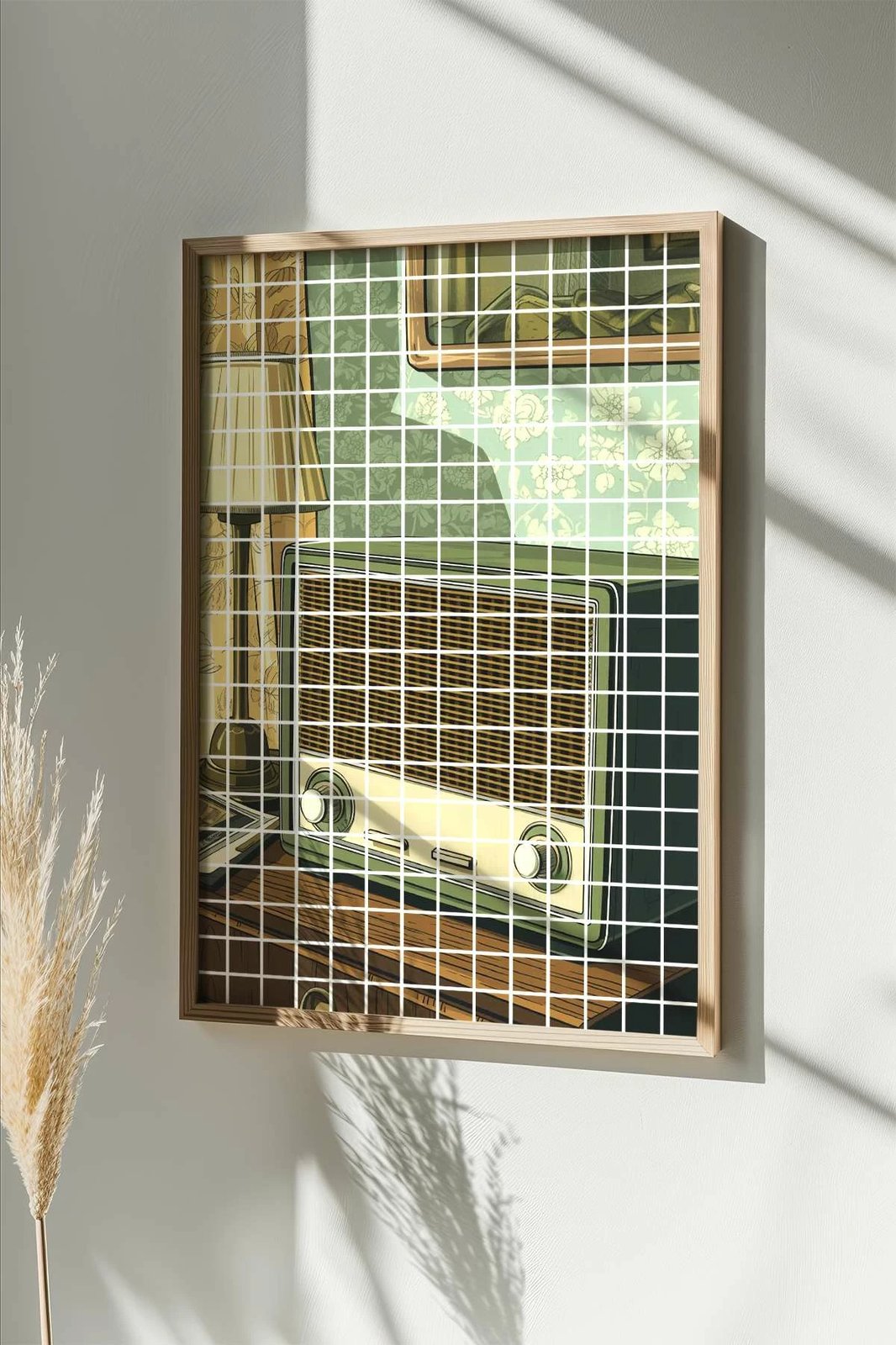 Pikturë dekorative me kornizë, shumëngjyrëshe, Popkare10, 33x48cm