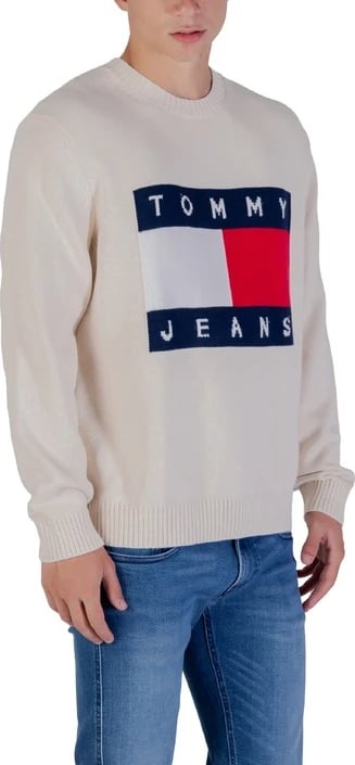Xhemper për meshkuj Tommy Hilfiger Jeans, beige