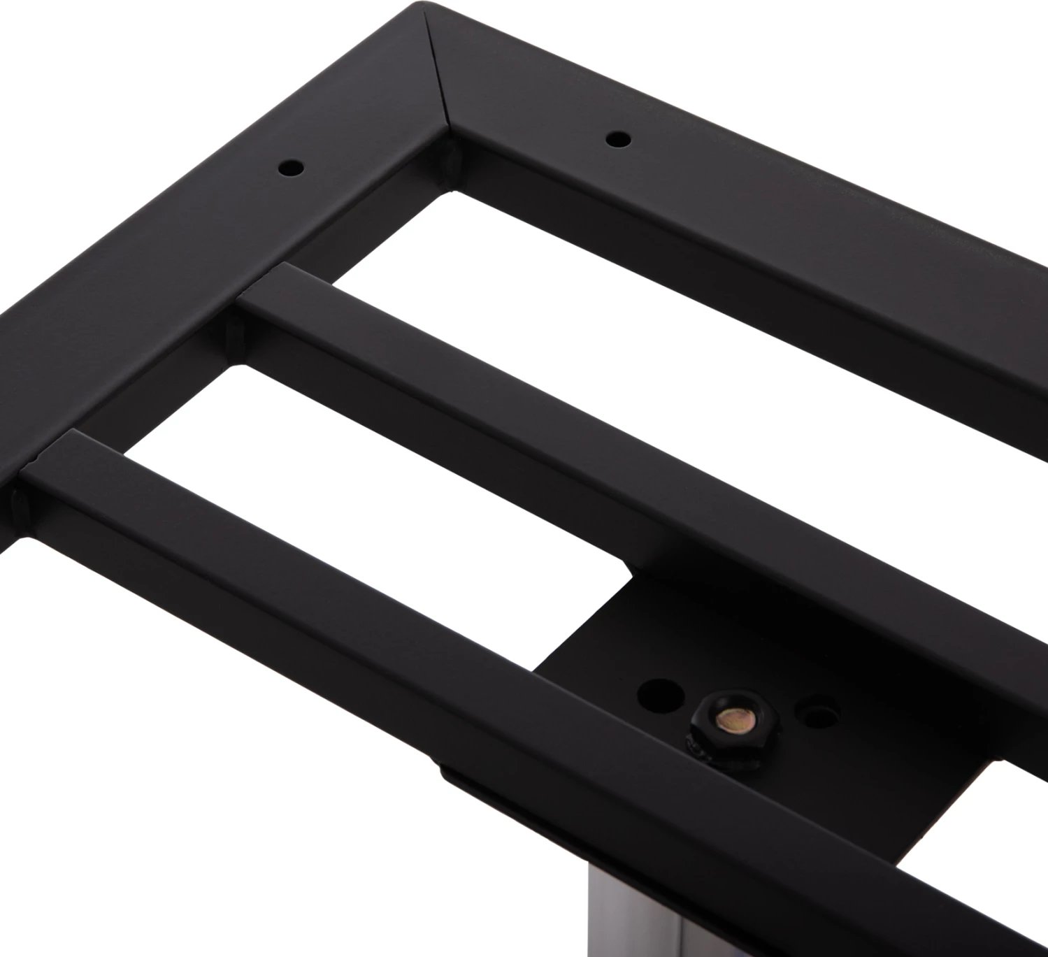 Baza dyshe për tavolinë, metal krom, me rregullues lartësie, 100x60x73cm