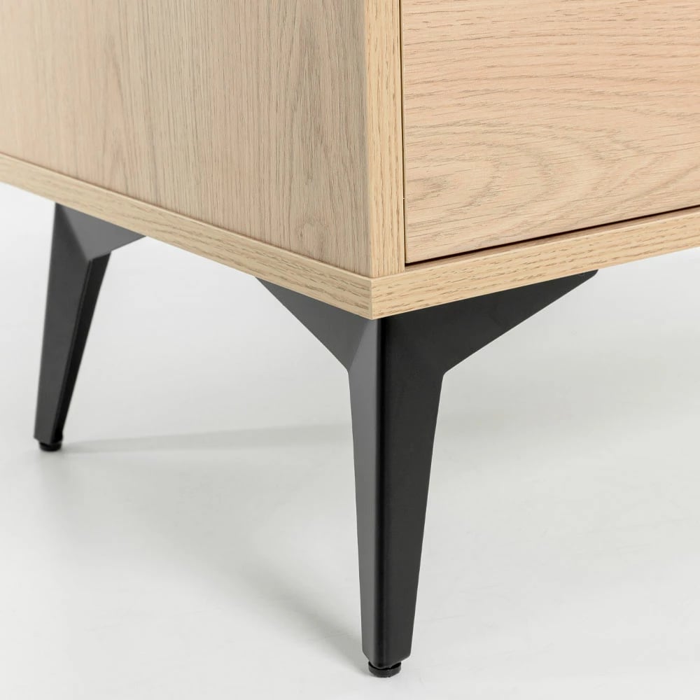 Komodë NEON me 3 sirtarë, natyrale, 80x39x83cm