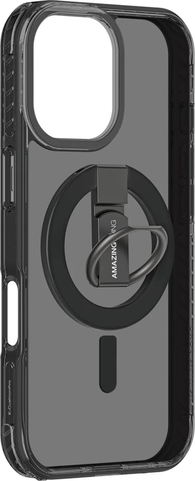 Mbështjellës AmazingThing Titan Pro Grip Ring Set për iPhone 17, MagSafe, i zi