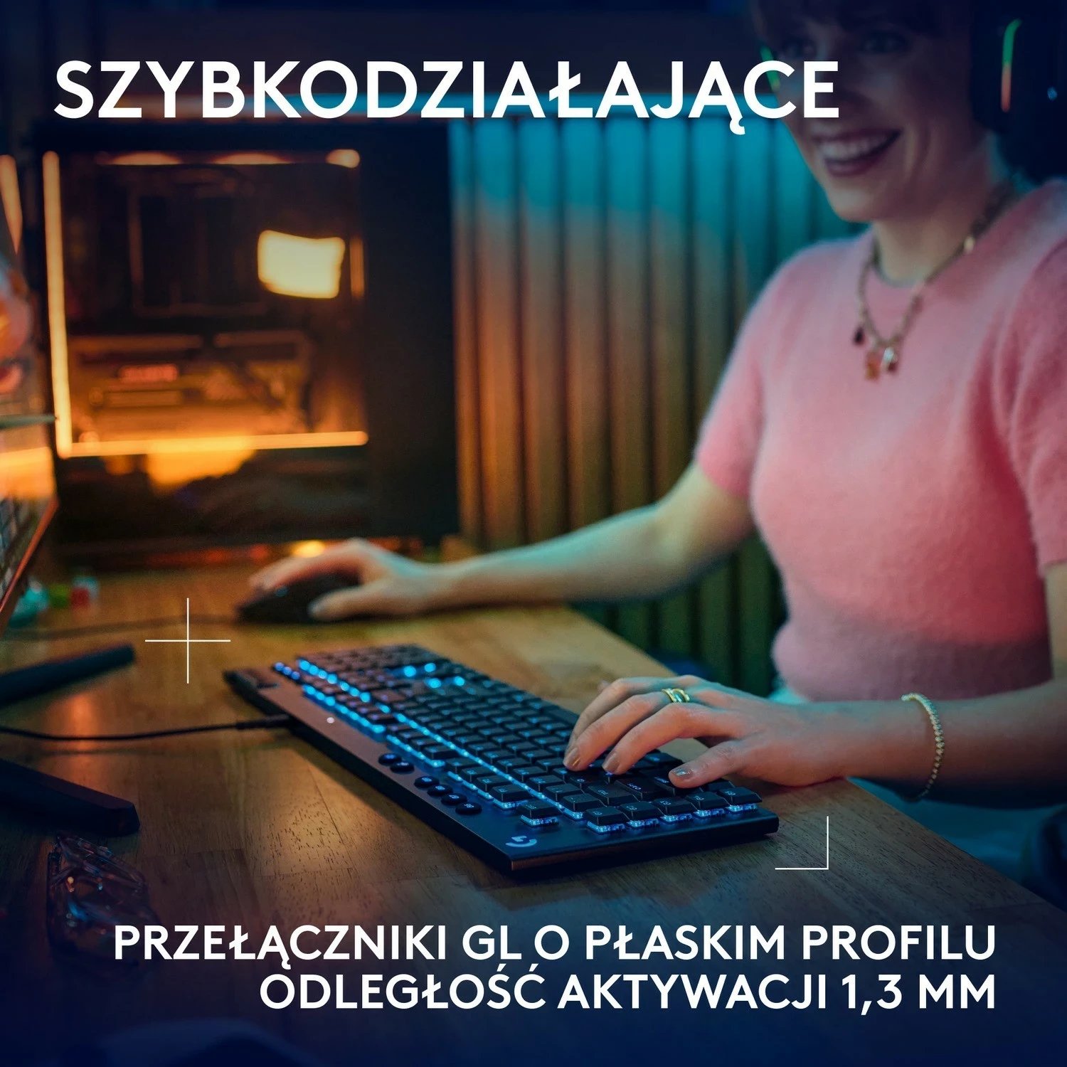 Tastierë Logitech G915 X Tactile, RGB, e zezë