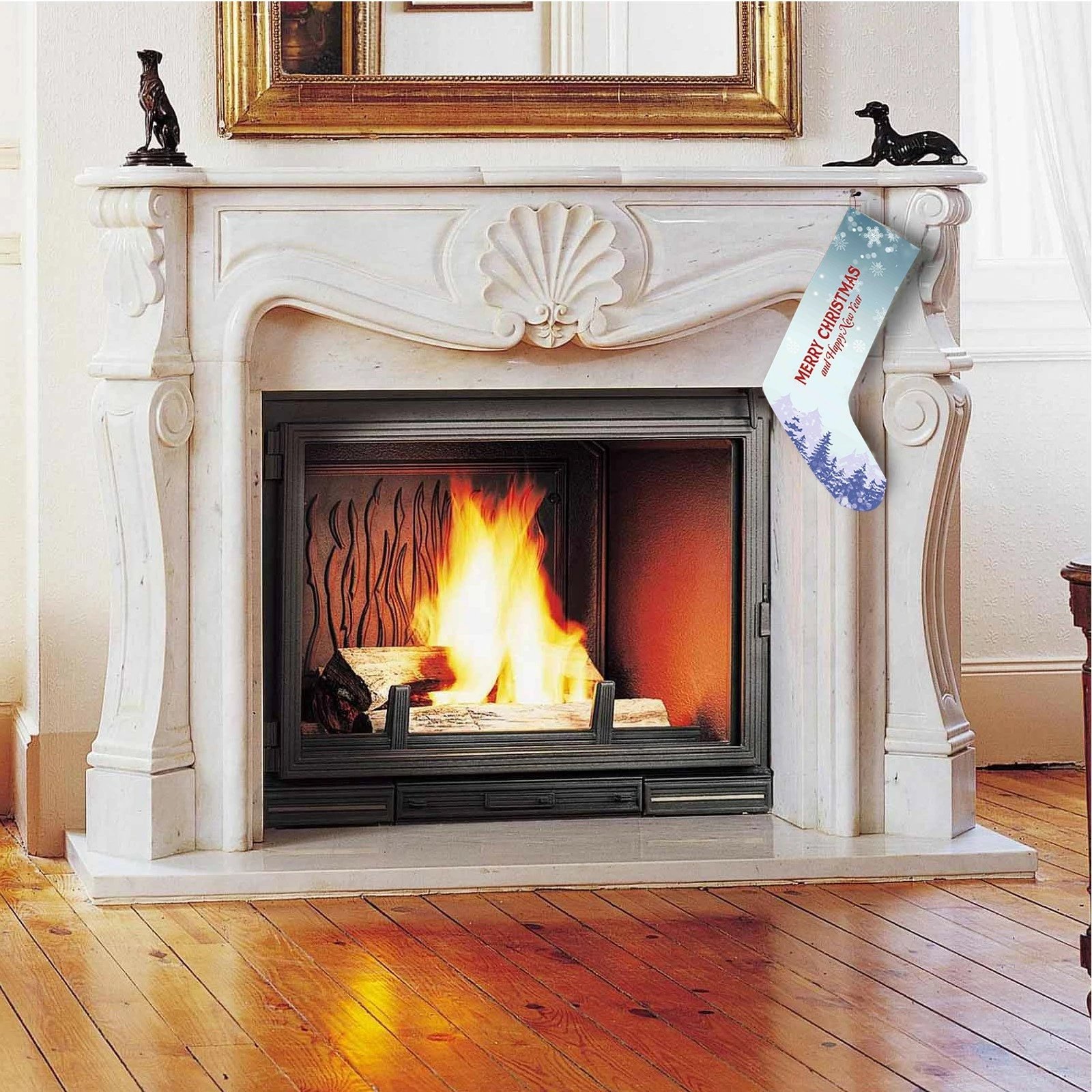 Çorape dekorative për Krishtlindje, shumëngjyrëshe, Evila Originals, Crp004, 35x18cm