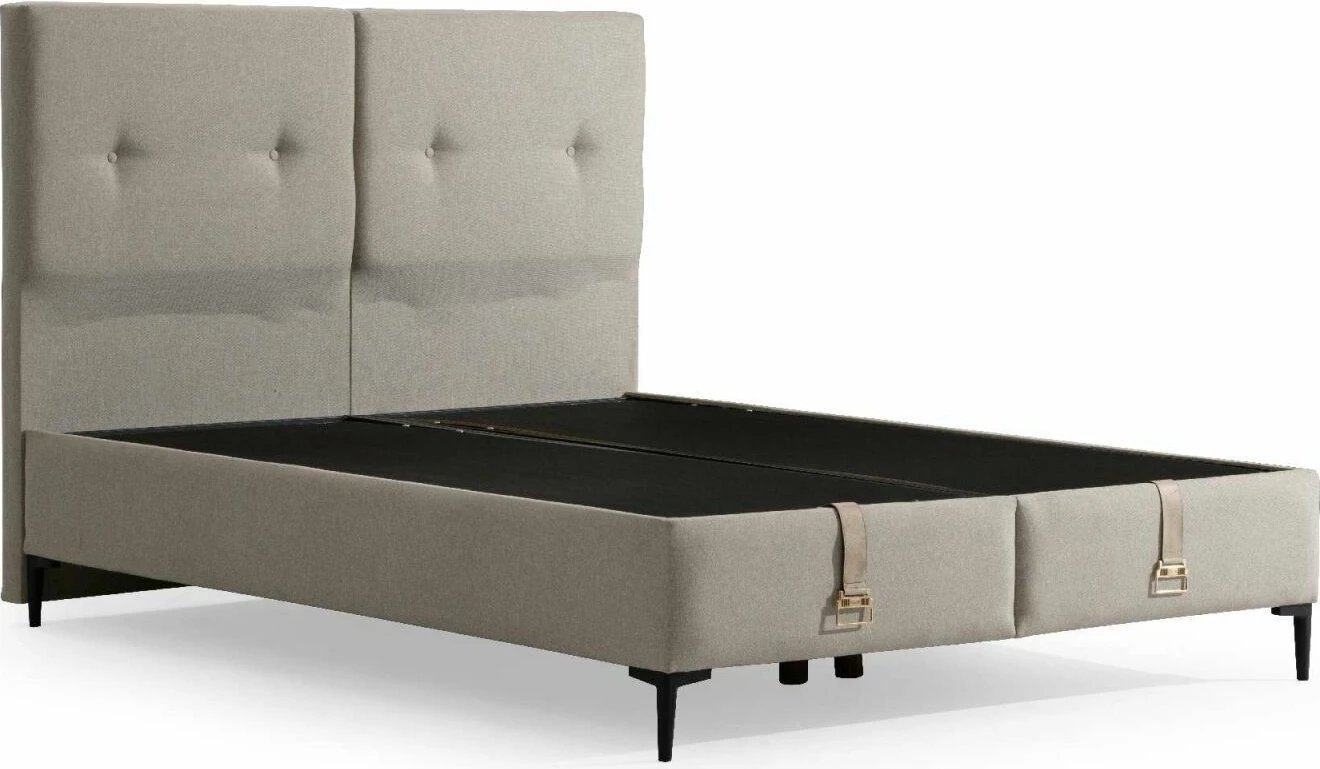 Baze krevati dopio me shpinore, ngjyrë bezhë, Skye Decor, 160x200cm