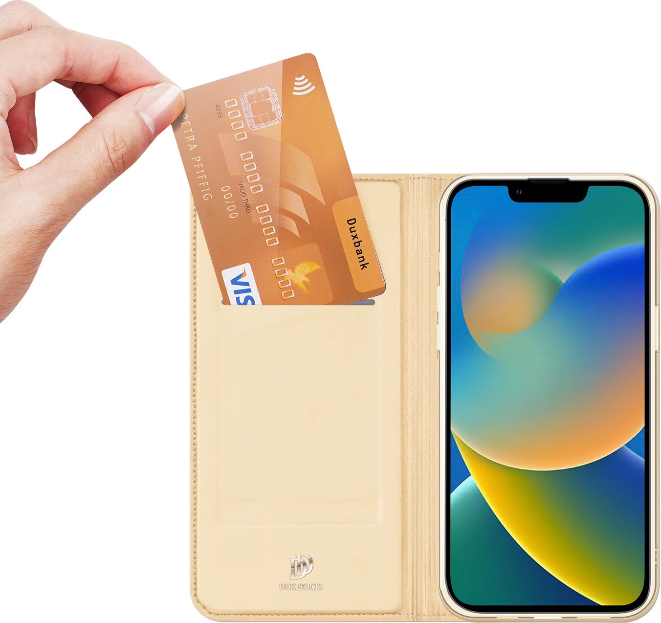 Mbështjellës Dux Ducis Skin Pro për iPhone 14 Plus, gold Mbështjellës Dux Ducis Skin Pro për iPhone 14 Plus, gold