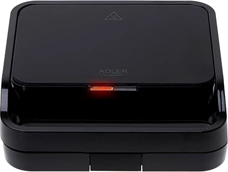 Aparat sanduiçi 2-në-1, Adler, AD 3070, pllaka të ndërrueshme grill/sanduiç, veshje jo-ngjitëse, 850W, i zi