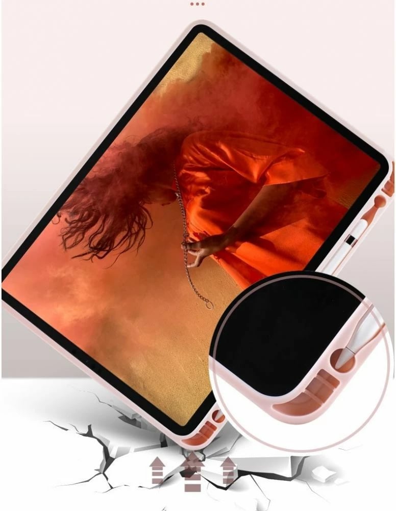 Mbështjellës Tech-Protect SC Pen për iPad 10.2" 2019-2021, Rozë e çelët