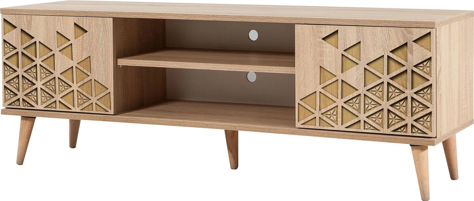 Komodë TV Truva, ngjyrë lisi sonoma, 140x50x40cm