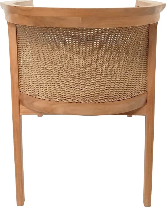 Karrige Granny, dru tik, litar sintetik, ngjyrë natyrale, 60x60x82cm