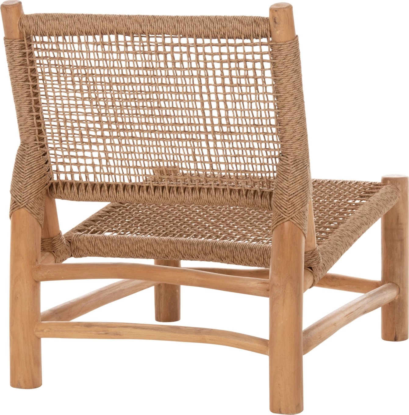 Karrige për brenda LONDER FH5986 dru TEAK dhe ratan sintetik 63x77x77Hcm