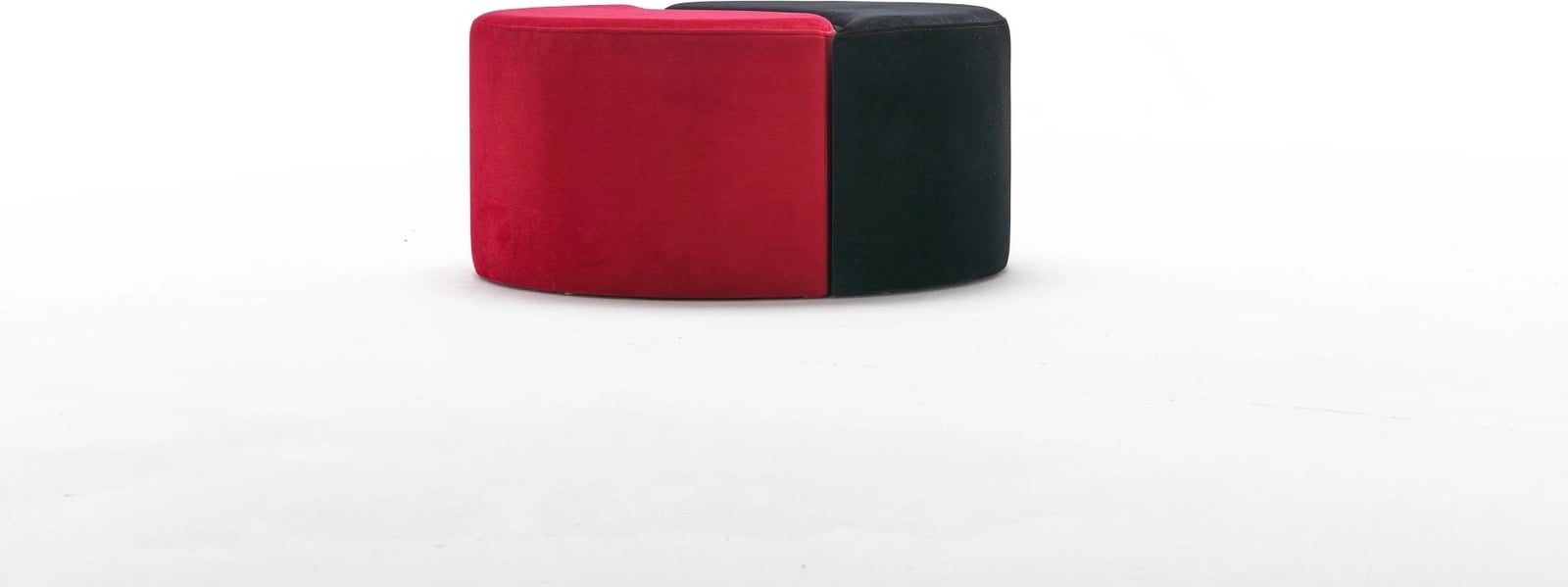 Puf Alis Atelier del Sofa, e kuqe dhe e zezë