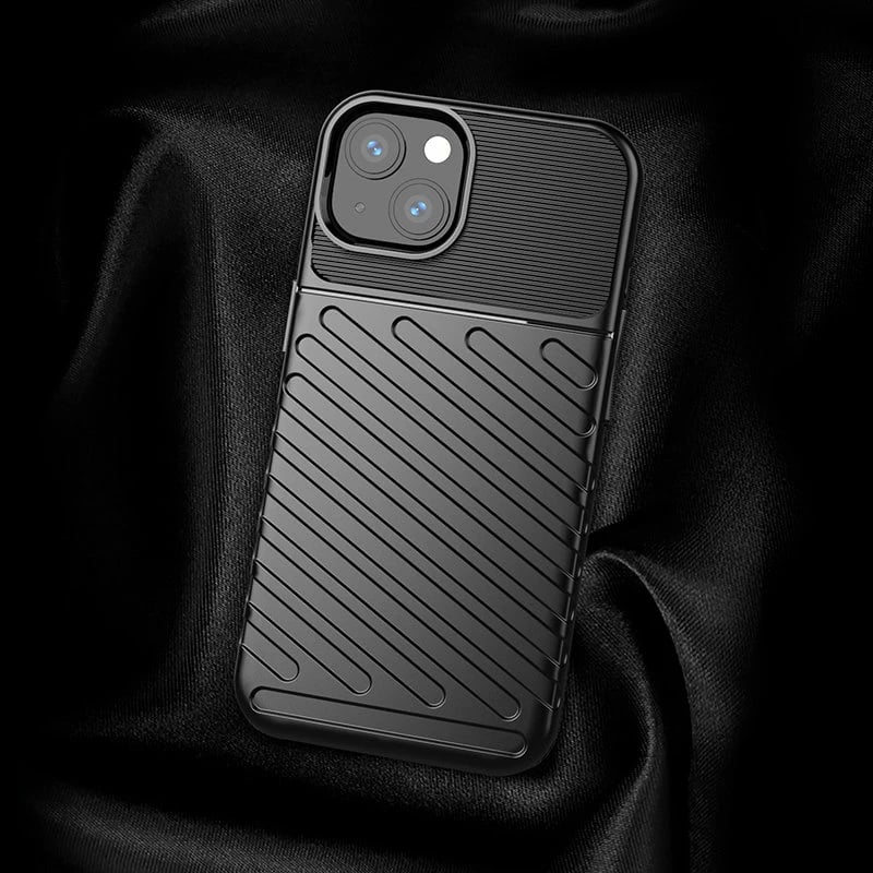 Mbështjellës Hurtel Thunder Case për iPhone 13 mini, TPU, Blu