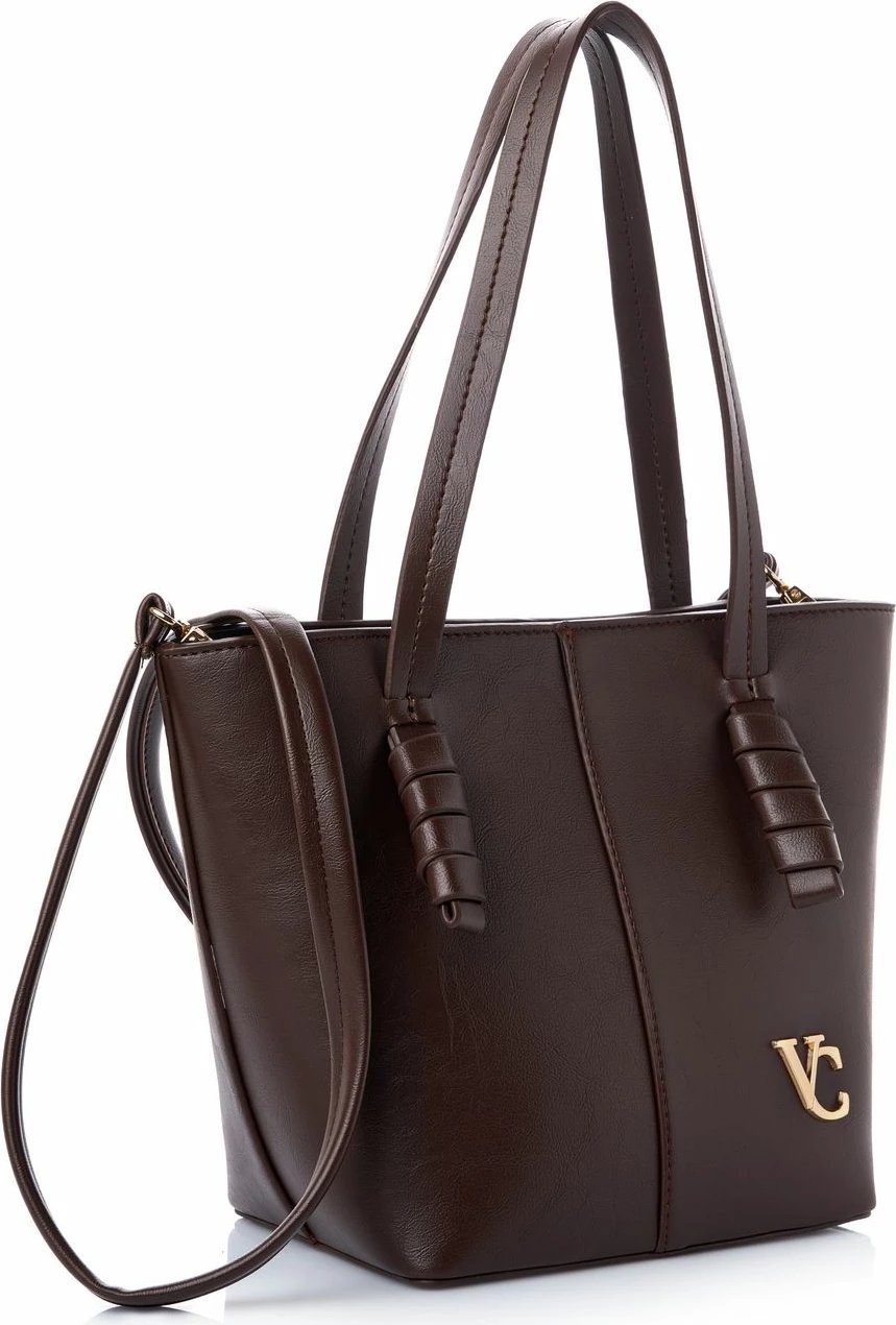 Çantë shpatullës Vince Camuto Piedmont, ngjyrë çokollatë
