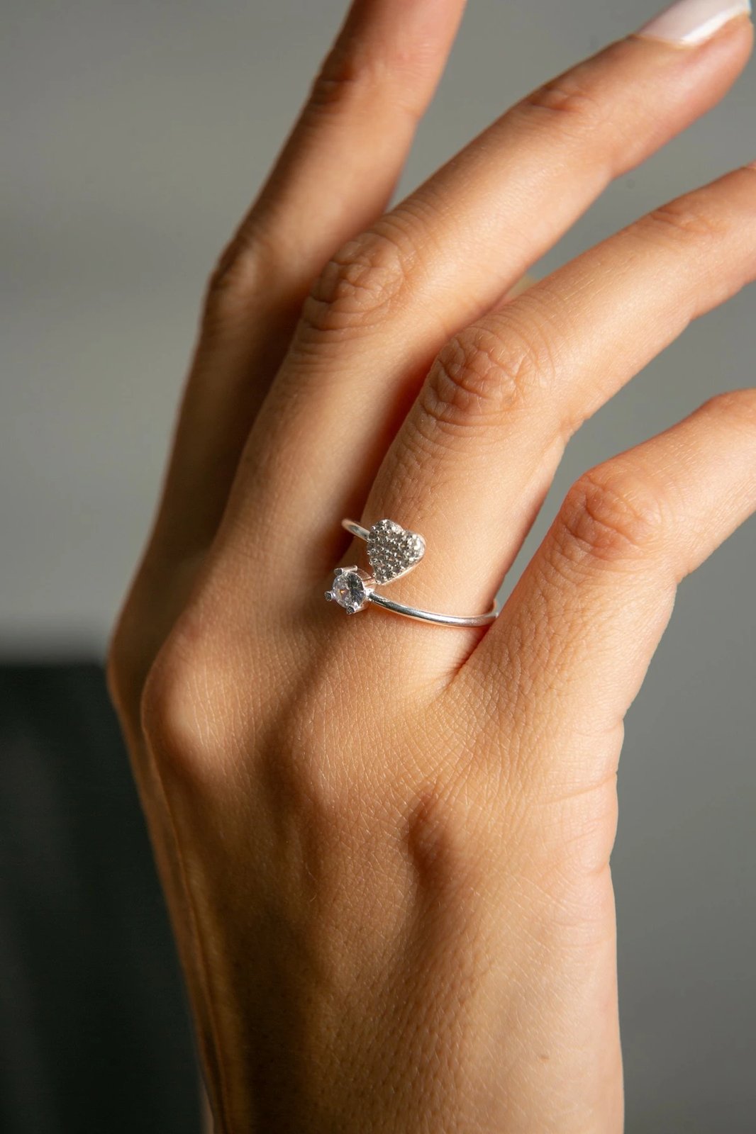 Unazë argjendi Elika, e argjendtë, FA182542